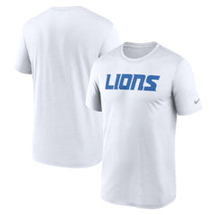 Detroit Lions Primetime Legend Wordmark Performance T-Shirt White | Nike for Sale