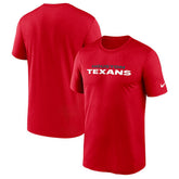 Houston Texans Primetime Legend Wordmark Performance T-Shirt Red | Nike for Sale
