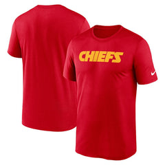 Kansas City Chiefs Primetime Legend Wordmark Performance T-Shirt Red | Nike for Sale