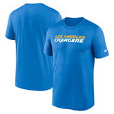 Los Angeles Chargers Primetime Legend Wordmark Performance T-Shirt Powder Blue | Nike for Sale