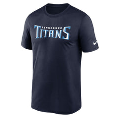 Tennessee Titans Primetime Legend Wordmark Performance T-Shirt Navy | Nike for Sale
