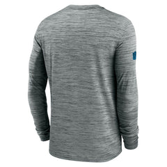 Carolina Panthers Sideline Velocity Dri-FIT Long Sleeve T-Shirt Gray | Nike for Sale