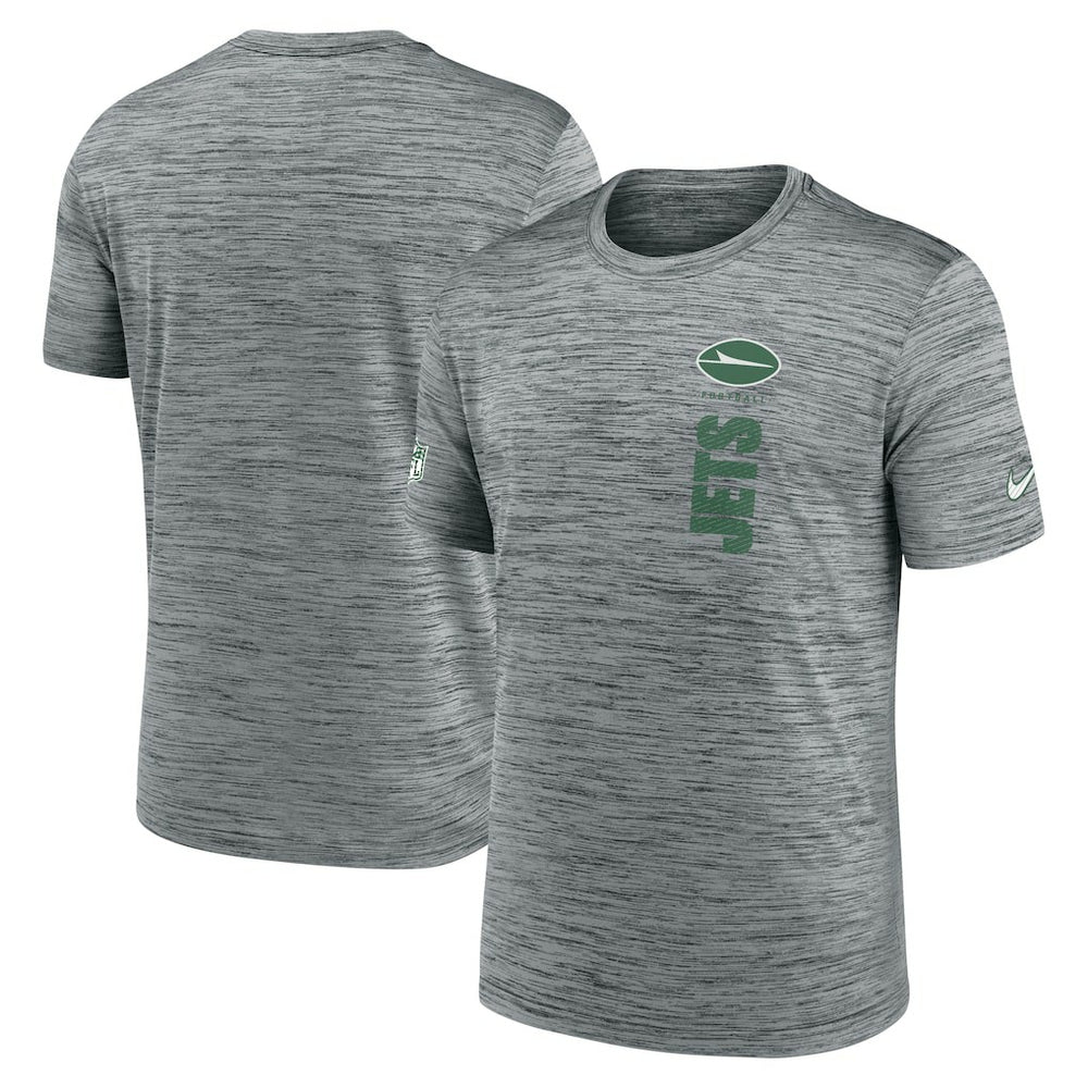 New York Jets Sideline Velocity Dri-FIT T-Shirt Gray | Nike for Sale