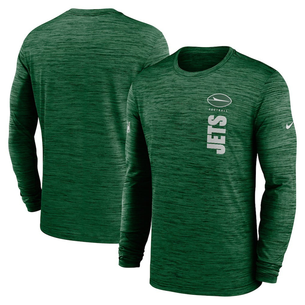 New York Jets Sideline Velocity Dri-FIT Long Sleeve T-Shirt Green | Nike for Sale