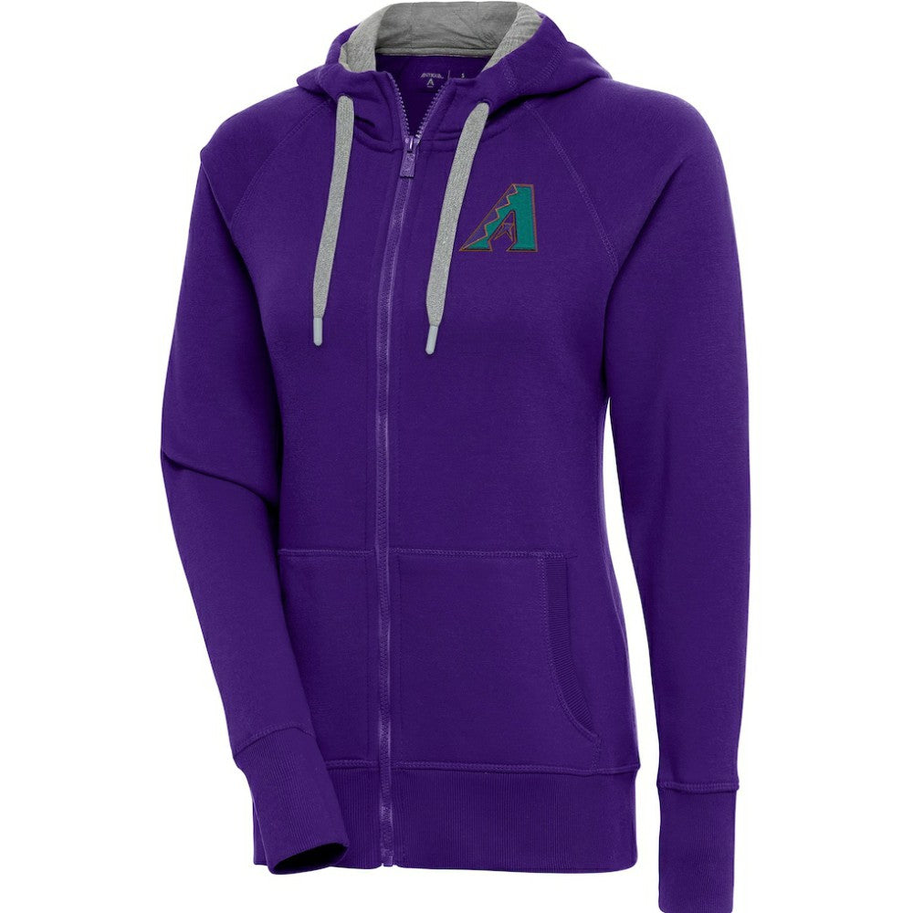 Arizona Diamondbacks Antigua Women's Cooperstown Victory Full-Zip Hoodie - MLB