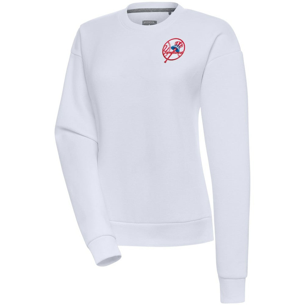 New York Yankees Antigua Women's Cooperstown Victory Crewneck Pullover Sweatshirt - MLB
