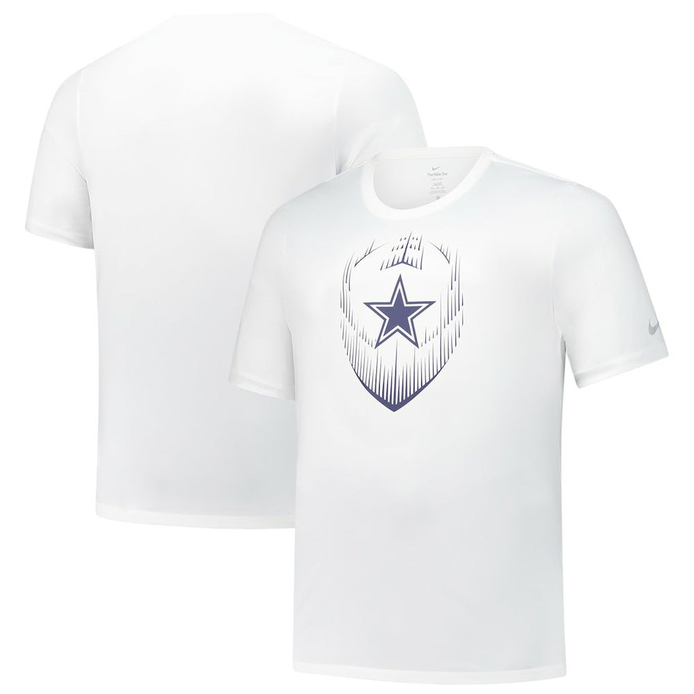 Dallas Cowboys Big & Tall Blitz Legend Icon Performance T-Shirt White | Nike for Sale