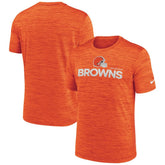 Cleveland Browns Blitz Velocity Modern Dri-FIT T-Shirt Orange | Nike for Sale