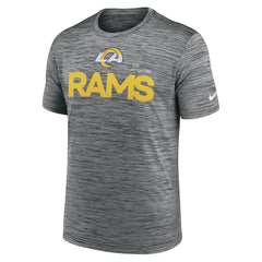 Los Angeles Rams Blitz Velocity Modern Dri-FIT T-Shirt Anthracite | Nike for Sale