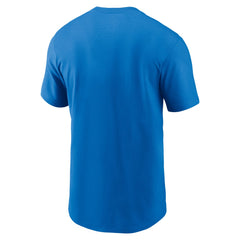Detroit Lions Primetime Wordmark Essential T-Shirt Blue | Nike for Sale
