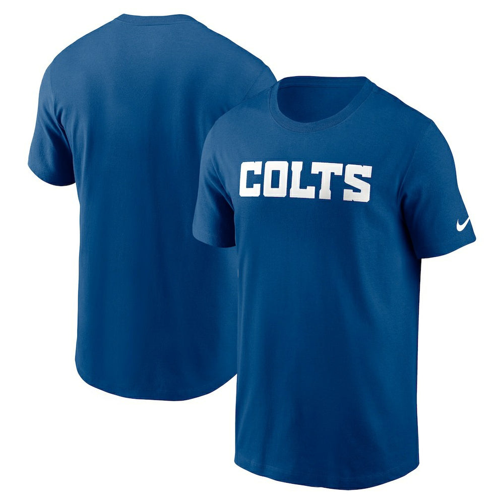 Indianapolis Colts Primetime Wordmark Essential T-Shirt Royal | Nike for Sale