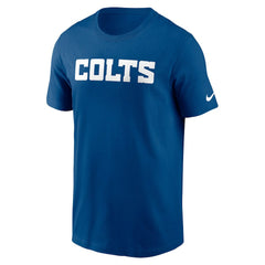 Indianapolis Colts Primetime Wordmark Essential T-Shirt Royal | Nike for Sale