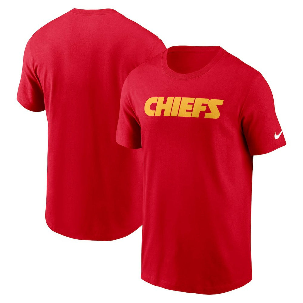 Kansas City Chiefs Primetime Wordmark Essential T-Shirt Red | Nike for Sale