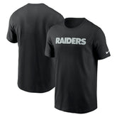 Las Vegas Raiders Primetime Wordmark Essential T-Shirt Black | Nike for Sale