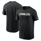 Philadelphia Eagles Primetime Wordmark Essential T-Shirt Black | Nike for Sale
