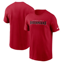 Tampa Bay Buccaneers Primetime Wordmark Essential T-Shirt Red | Nike for Sale