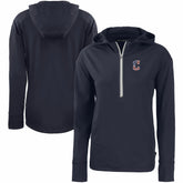 Cleveland Guardians Cutter & Buck Women's Daybreak Eco Recycled Half-Zip Hoodie - MLB