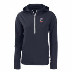 Cleveland Guardians Cutter & Buck Women's Daybreak Eco Recycled Half-Zip Hoodie - MLB