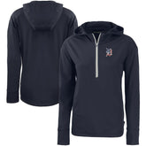Detroit Tigers Cutter & Buck Women's Daybreak Eco Recycled Half-Zip Hoodie - MLB