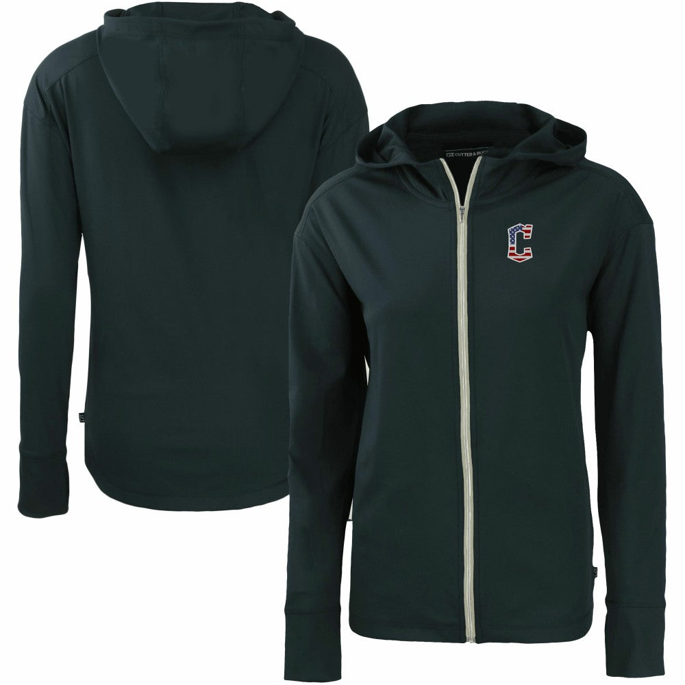 Cleveland Guardians Cutter & Buck Women's Daybreak Eco Recycled Full-Zip Hoodie - MLB