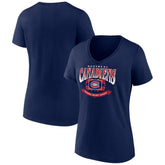 Montreal Canadiens Women's Slapshot V-Neck T-Shirt - Navy - NHL