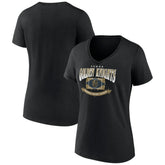 Vegas Golden Knights Women's Slapshot V-Neck T-Shirt - Black - NHL