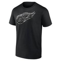 Detroit Red Wings Iced Out T-Shirt - Black - NHL