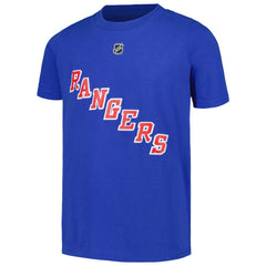 Igor Shesterkin New York Rangers Youth Player Name & Number T-Shirt - Blue - NHL