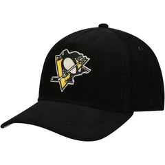 Pittsburgh Penguins American Needle Corduroy Chain Stitch Adjustable Hat - Black - NHL