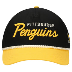 Pittsburgh Penguins American Needle Roscoe Washed Twill Adjustable Hat - Black/Gold - NHL