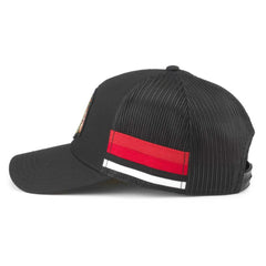 Chicago Blackhawks American Needle HotFoot Stripes Trucker Adjustable Hat - Black - NHL