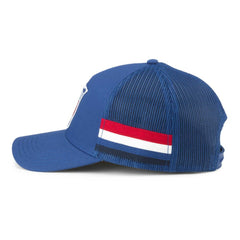 New York Rangers American Needle HotFoot Stripes Trucker Adjustable Hat - Blue - NHL