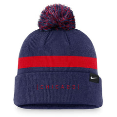 Chicago Cubs Nike Hometown Peak Cuffed Knit Hat with Pom - MLB