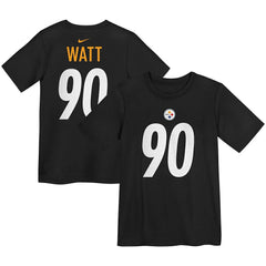 T.J. Watt Pittsburgh Steelers Preschool Player Name & Number T-Shirt Black | Nike for Sale