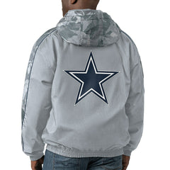 Dallas Cowboys Starter Throwback Thursday Night Lights Hoodie Full-Zip Jacket Silver | NFL