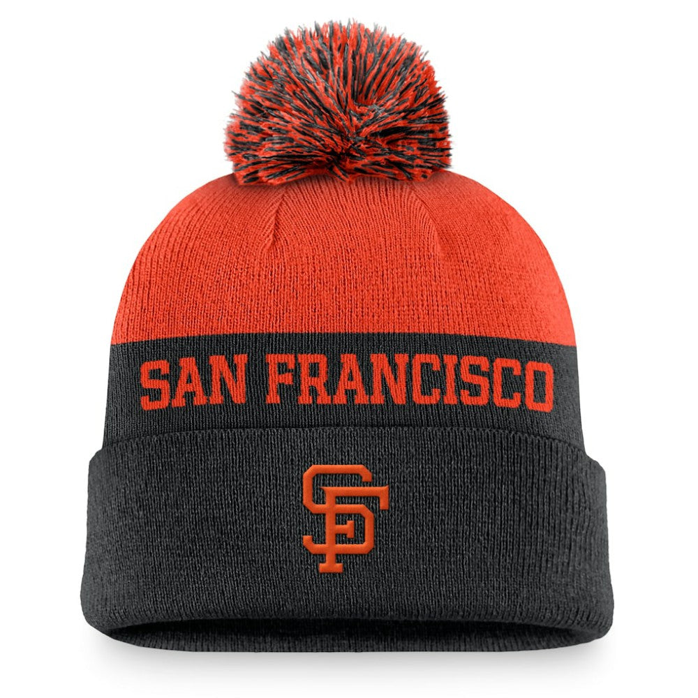 San Francisco Giants Nike Rewind Peak Cuffed Knit Hat with Pom - MLB