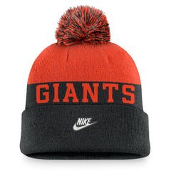 San Francisco Giants Nike Rewind Peak Cuffed Knit Hat with Pom - MLB