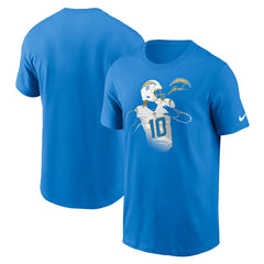 Justin Herbert Los Angeles Chargers Player Graphic T-Shirt Powder Blue | Nike for Sale