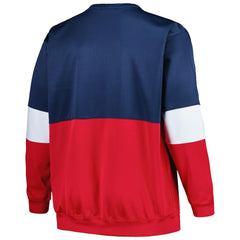 New Orleans Pelicans Big & Tall Split Pullover Sweatshirt Navy/Red - NBA