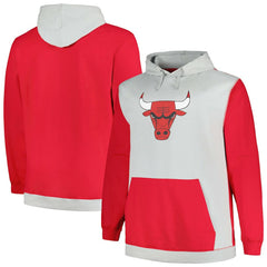 Chicago Bulls Big & Tall Primary Arctic Pullover Hoodie Red/Silver - NBA