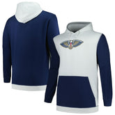 New Orleans Pelicans Big & Tall Primary Arctic Pullover Hoodie Navy/Silver - NBA