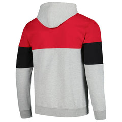 Chicago Bulls Contrast Pieced Pullover Hoodie Red - NBA