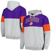 Phoenix Suns Contrast Pieced Pullover Hoodie Purple - NBA