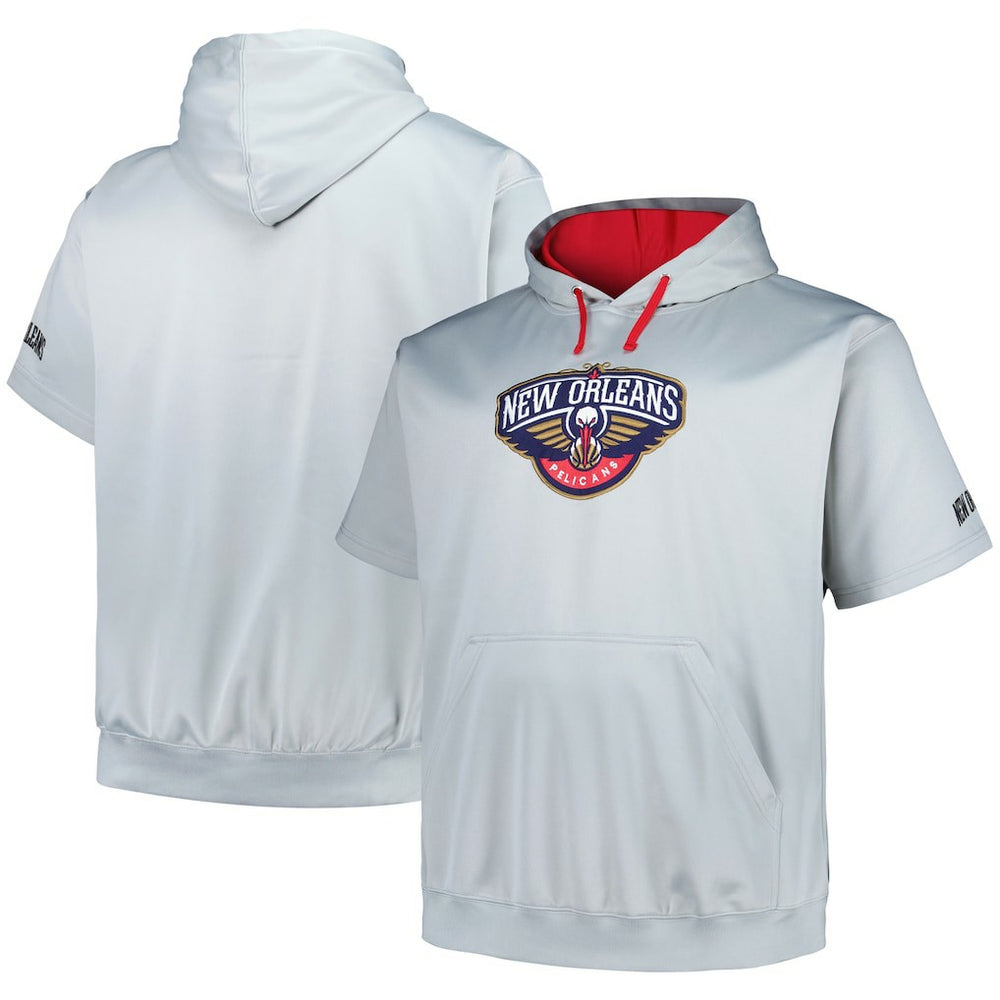 New Orleans Pelicans Big & Tall Logo Pullover Hoodie Silver - NBA