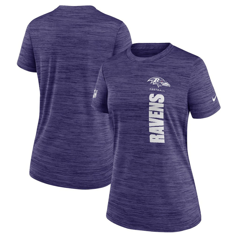 Baltimore Ravens Women's Sideline Velocity Dri-FIT T-Shirt Purple | Nike for Sale