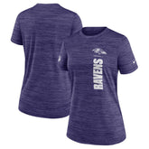 Baltimore Ravens Women's Sideline Velocity Dri-FIT T-Shirt Purple | Nike for Sale