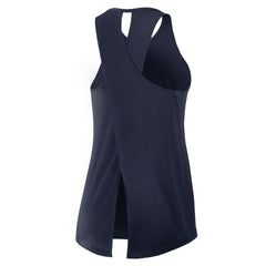 Dallas Cowboys Women's Open-Back Crisscross Dri-FIT Tank Top Navy | Nike for Sale