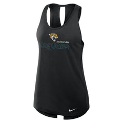 Jacksonville Jaguars Women's Open-Back Crisscross Dri-FIT Tank Top Black | Nike for Sale
