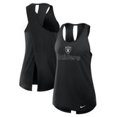Las Vegas Raiders Women's Open-Back Crisscross Dri-FIT Tank Top Black | Nike for Sale