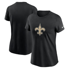 New Orleans Saints Women's Primary Logo T-Shirt Black | Nike for Sale